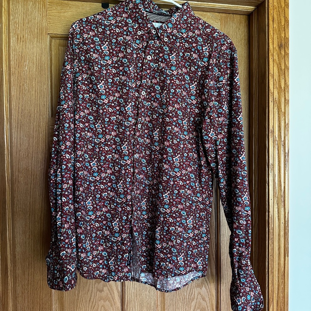 Denim & Flower Floral Dress Shirt